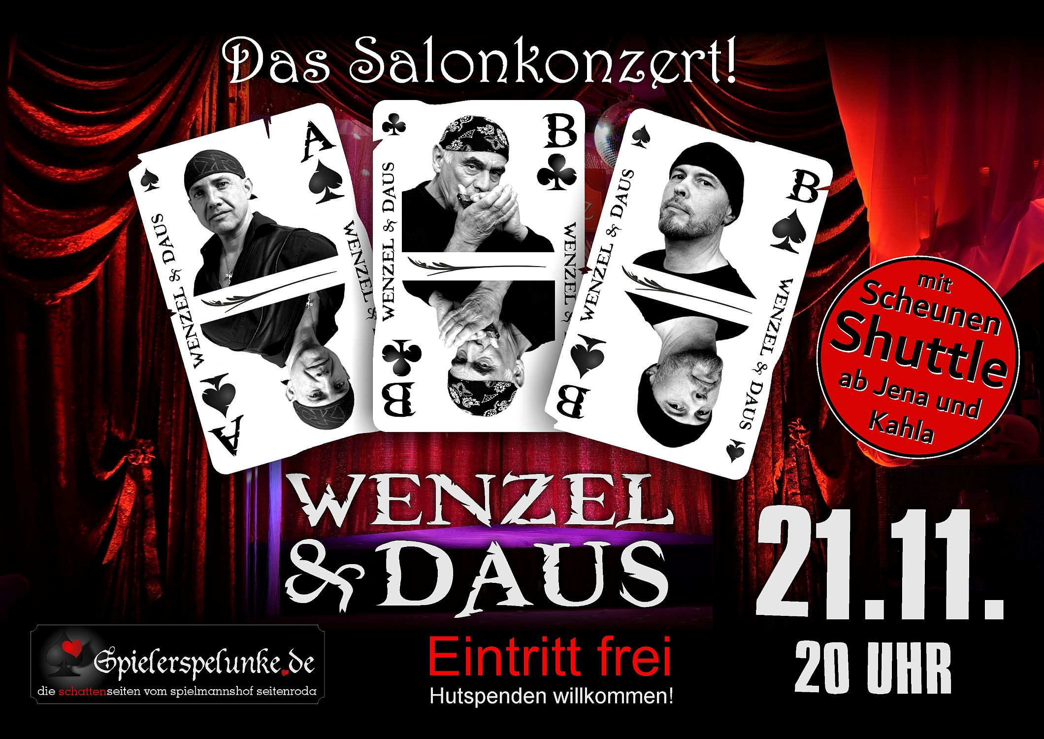 salonkonzert mit wenzel und daus live in der spielerspelunke
